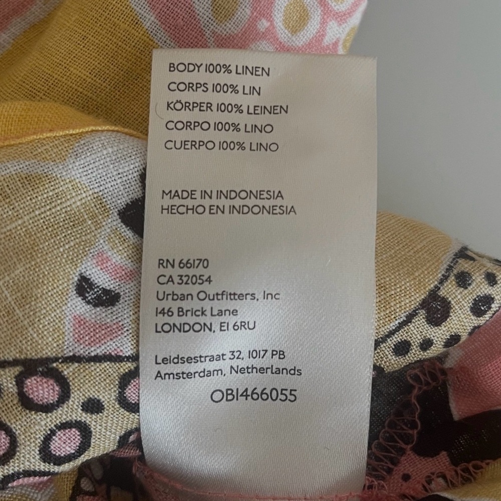 •	Maeve Anthropologie Colorful Abstract Blouse XS Short Sleeve 100% - Picture 13 of 14